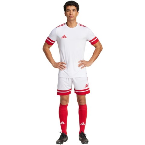 Spodenki męskie adidas Squadra 25 białe JH3404