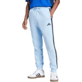 Spodnie męskie adidas Essentials 3-Stripes Fleece błękitne JE6315