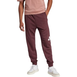 Spodnie męskie adidas Essentials Big Logo French Terry bordowe JE8972