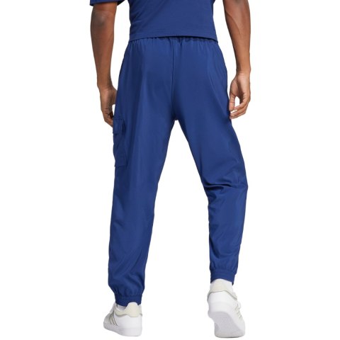 Spodnie męskie adidas Essentials Small Logo Cargo niebieskie JD1825