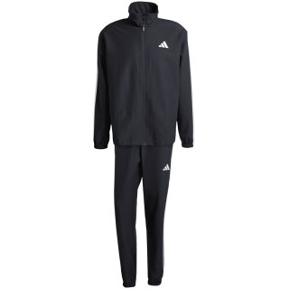 Dres męski adidas Sportswear Basic 3-Stripes Woven TT Track Suits czarny JI8849