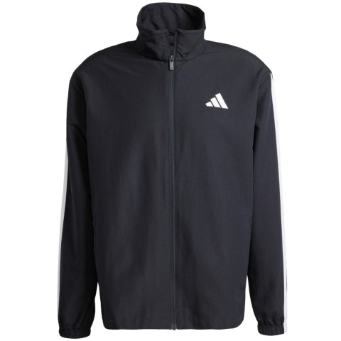 Dres męski adidas Sportswear Basic 3-Stripes Woven TT Track Suits czarny JI8849