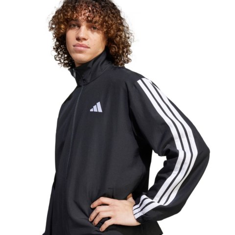 Dres męski adidas Sportswear Basic 3-Stripes Woven TT Track Suits czarny JI8849