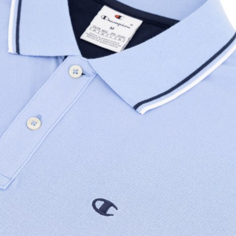 Koszulka męska Champion polo błękitna 220897 BS186