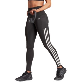 Legginsy damskie adidas Optime 3-Stripes Full-Length 1/1 czarne IT9105