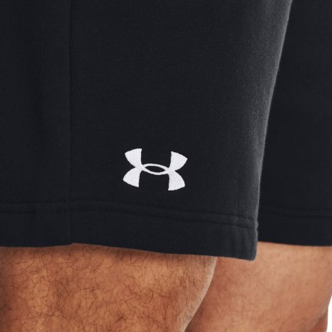 Spodenki męskie Under Aromur Rival Fleece czarne 1379779 001