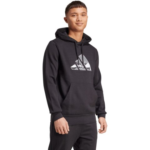 Bluza męska adidas Camo 3B Hoodie czarna JM6378