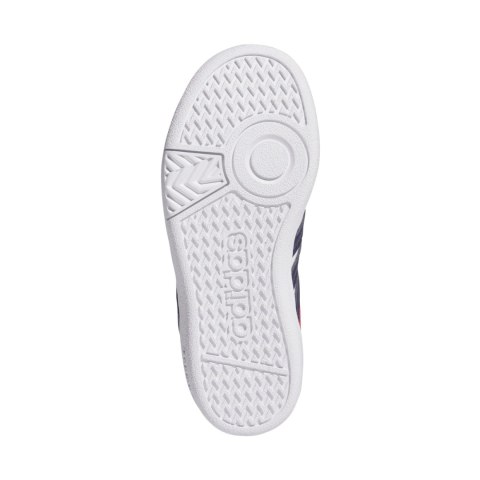 Buty dla dzieci adidas Hoops 4.0 CF biało-granatowo-czerwone JI3484