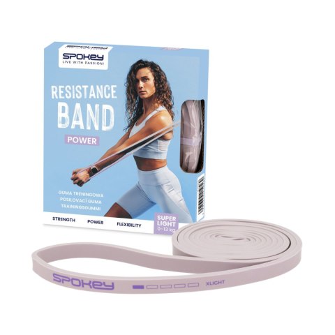 Guma Fitness Spokey Power Super Light VT różowa 941956