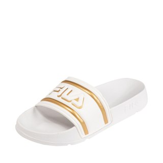 Klapki damskie Fila Morro Bay Logo biało-złote FFW0102 13069