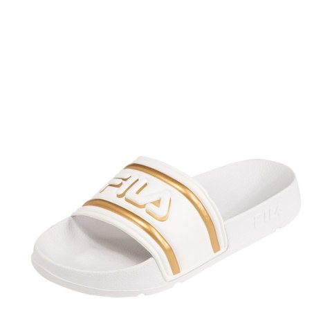 Klapki damskie Fila Morro Bay Logo biało-złote FFW0102 13069