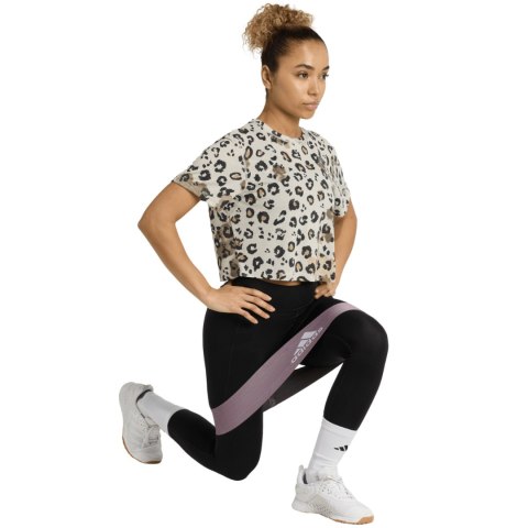 Koszulka damska adidas Workout Essentials Print AOP panterka JY4604