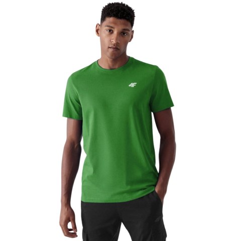 Koszulka męska 4F M3095 zielona 4FWSS25TTSHM3095 41S