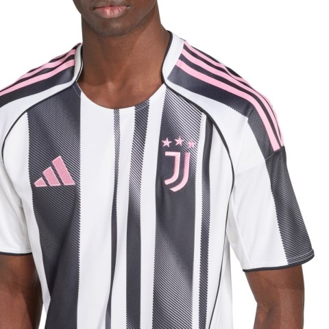 Koszulka męska adidas Juventus Home 25/26 biało-czarna JJ4320