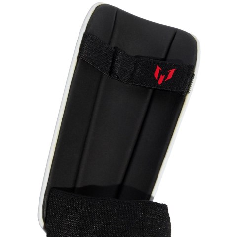 Ochraniacze piłkarskie dla dzieci adidas Messi Match srebrne JV5240