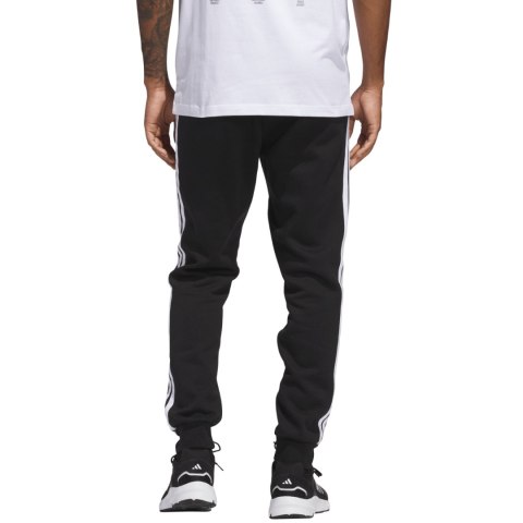 Spodnie męskie adidas Essentials 3-Stripes Fleece czarne JD1861