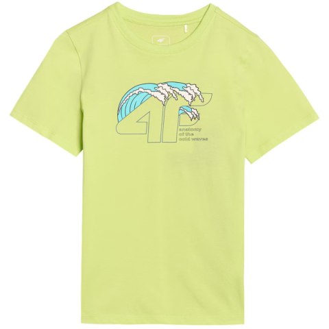 Koszulka dla chłopca 4F M1917 soczysta zieleń 4FJWSS25TTSHM1917 45S