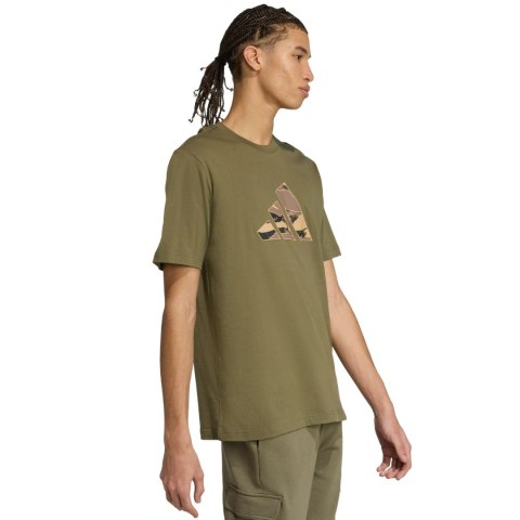 Koszulka męska adidas Camo Logo Graphic khaki KA7131