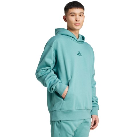Bluza męska adidas ALL SZN Fleece turkusowa JW0156
