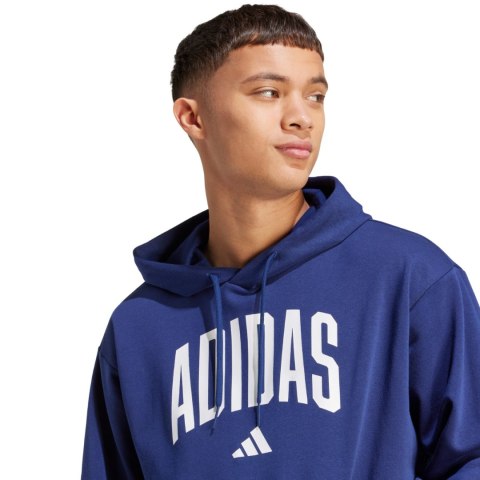 Bluza męska adidas Collegiate Hoodie ciemnoniebieska KC3874