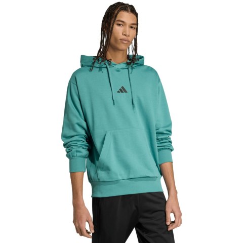 Bluza męska adidas Essentials Feelcozy Fleece turkusowa KB7650