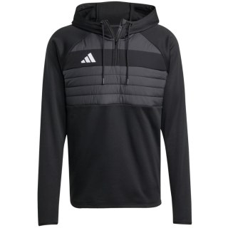 Bluza męska adidas Tiro 25 Essentials Winterized Trainig czarno-szara JN9466