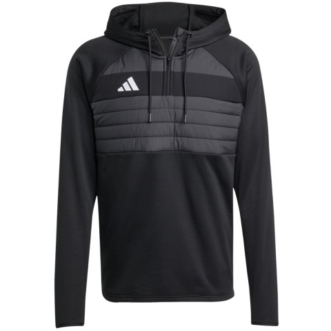 Bluza męska adidas Tiro 25 Essentials Winterized Trainig czarno-szara JN9466