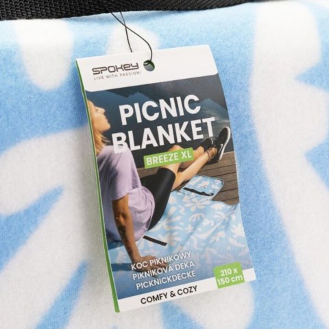 Koc piknikowy Spokey Breeze XL 210x150 cm niebieski 945902