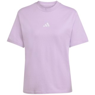 Koszulka damska adidas Essentials 3-Stripes Cotton jasnofioletowa JX7619