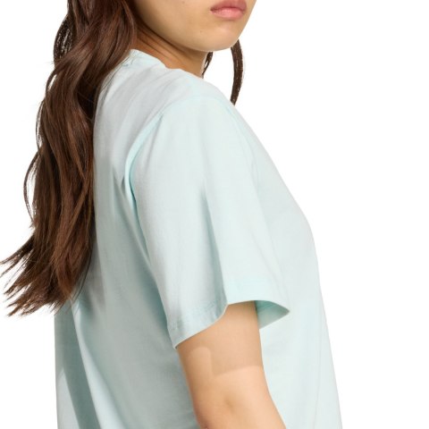 Koszulka damska adidas Essentials Small Logo Cotton jasnoniebieska JY4965