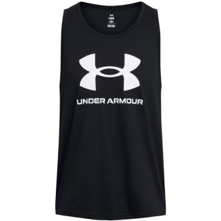 Koszulka męska Under Armour Sportstyle Logo Tank czarna 1382883 001