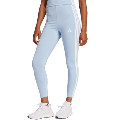 Legginsy damskie adidas Essentials 3-Stripes Cotton błękitne JE0070