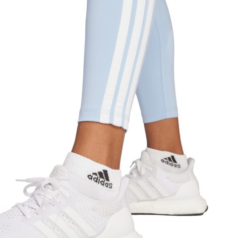 Legginsy damskie adidas Essentials 3-Stripes Cotton błękitne JE0070