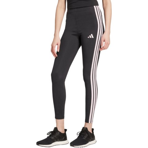 Legginsy damskie adidas Essentials 3-Stripes Cotton czarne JW1815