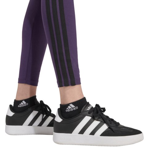 Legginsy damskie adidas Essentials 3-Stripes Cotton fioletowe JY3176