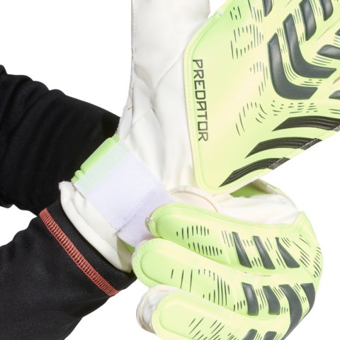 Rękawice bramkarskie adidas Predator Training limonkowe JN5356