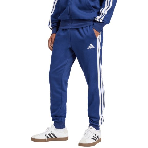 Spodnie męskie adidas Essentials 3-Stripes Fleece niebieskie JD1859