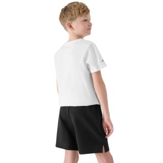 Komplet dla chłopca 4F koszulka, spodenki, worek M085 głęboka czerń 4FJWAW25TAPSM085 20S