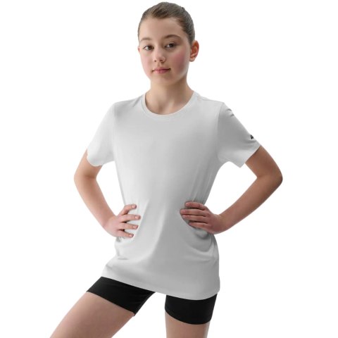 Komplet dla dziewczynki 4F koszulka, spodenki, worek F082 głęboka czerń 4FJWAW25TAPSF082 20S