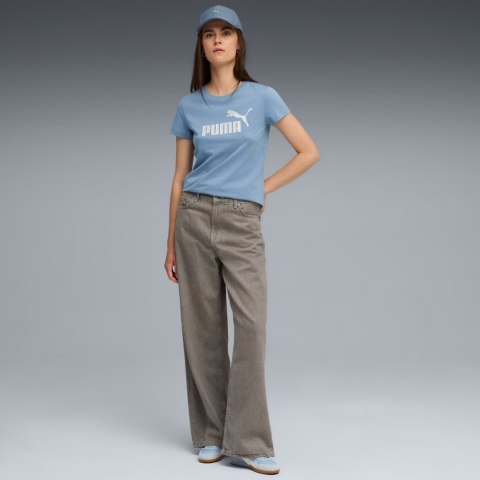 Koszulka damska Puma Ess Metallic No.1 Logo niebieska 631536 34