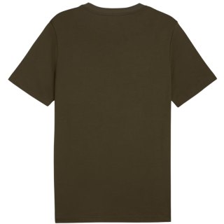 Koszulka męska Puma Ess 2 Color Small No. 1 Logo Tee oliwkowa 684717 70