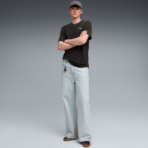 Koszulka męska Puma Ess Elevated Relaxed Wash Tee czarna 688048 01