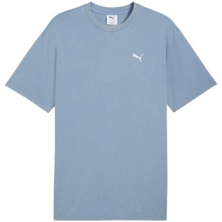 Koszulka męska Puma Ess Elevated Relaxed Wash Tee niebieska 688048 34