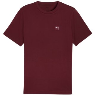 Koszulka męska Puma Ess Elevated Tee bordowa 684726 96