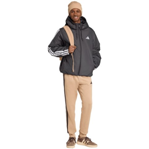 Kurtka męska adidas Essentials Climawarm 3-Stripes Insulated Hooded czarna JM4042