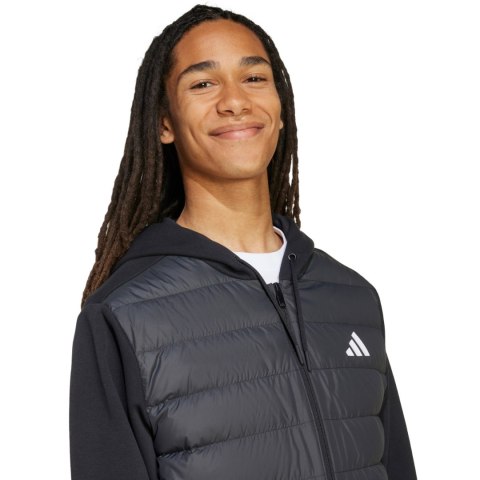 Kurtka męska adidas Essentials Climawarm Hybrid Down Hooded czarna KA5251