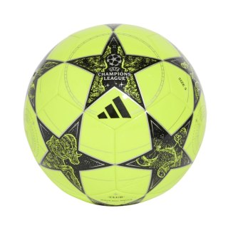 Piłka nożna adidas UCL Club 25/26 League Stage żółto-czarna JP1537