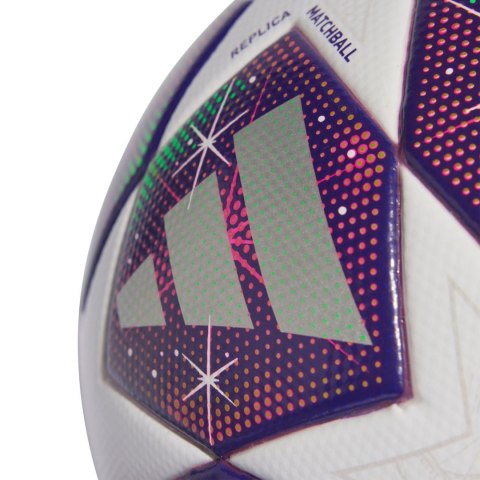 Piłka nożna adidas W UCL 25/26 League Stage League fioletowo-zielono-biała JP1576
