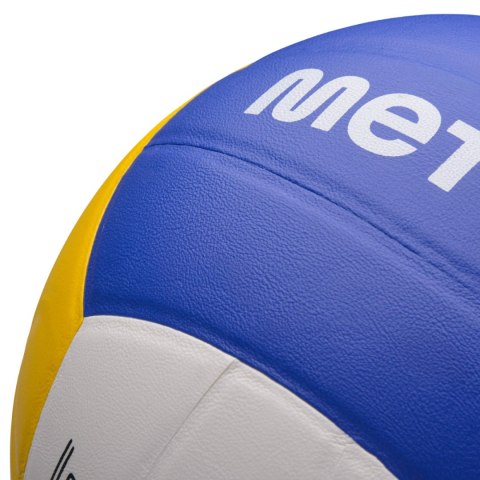 Piłka siatkowa plażowa Meteor biało-żółto-niebieska 17412