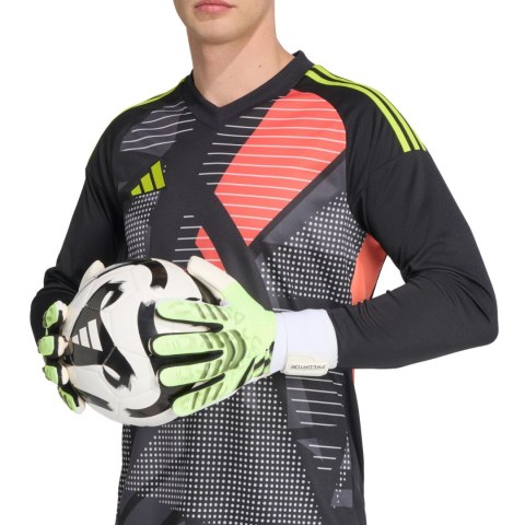 Rękawice bramkarskie adidas Predator Competition limonkowe JN5371